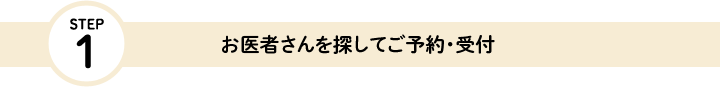 お医者さんを探してご予約・受付