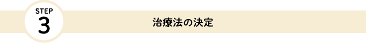 治療法の決定